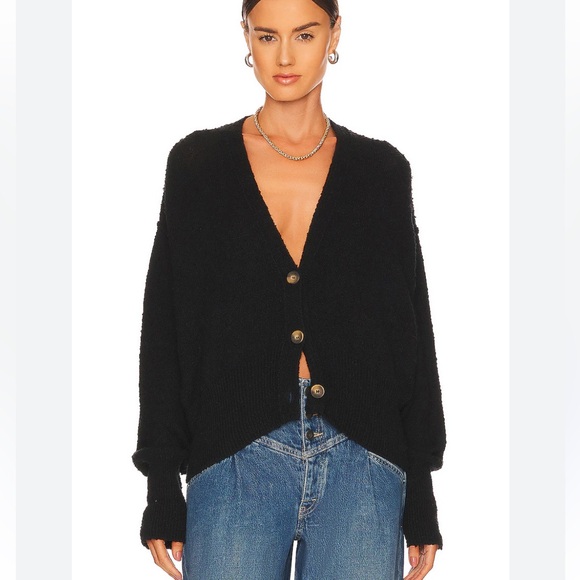 Free People Sweaters - Free People Found My Friend Cardigan in Black